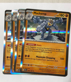 Pokemon Card 151 4x Playset Holographic Machamp 068/165 Near Mint - Image 1