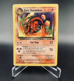 Dark Charmeleon 32/82 GOLD W STAMP Pokemon TCG Card WOTC MP Overall Beautiful - Image 1