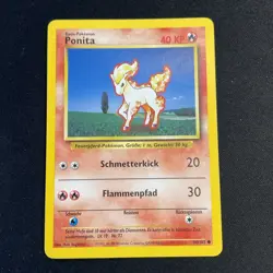Pokemon Card German 60/102 Ponita Common Base Set 1999 - Image 1