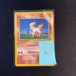 Pokemon Card German 60/102 Ponita Common Base Set 1999 - Image 3