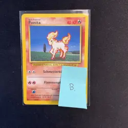 Pokemon Card German 60/102 Ponita Common Base Set 1999 LP - Image 3
