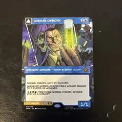 MTG Norman Osborn / Green Goblin - NM Marvel Universe (MAR) Borderless NON FOIL - Image 1
