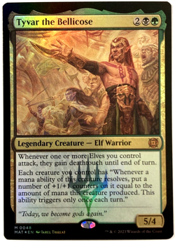 MTG Tyvar the Bellicose *FOIL* March of the Machine: The Aftermath 0048 NM - Image 1