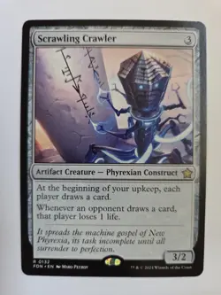 Scrawling Crawler #0132 Foundations FDN Rare NM Magic MTG 2024 - Image 1