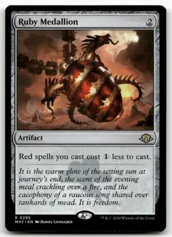 Ruby Medallion #295 MTG Modern Horizons 3 NM X1 - Image 1