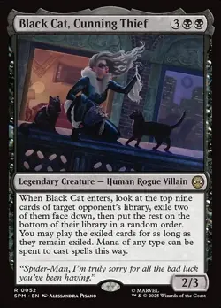 Black Cat, Cunning Thief Foil - Marvel'S Spider-Man MTG-NM - Image 1