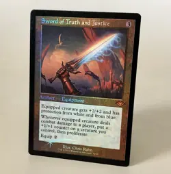 MTG Sword of Truth and Justice - Retro Foil - Modern Horizons NM - Image 1