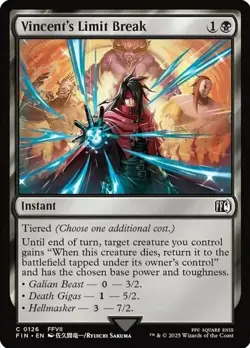 Vincent's Limit Break - Foil - Final Fantasy #0126 MTG Magic The Gathering - Image 1