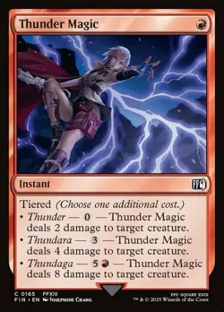 Thunder Magic - Final Fantasy #0165 MTG Magic The Gathering - Image 1