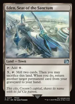 Eden, Seat of the Sanctum - Final Fantasy #0277 MTG Magic The Gathering - Image 1