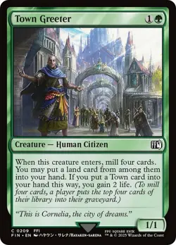 Town Greeter - Final Fantasy #0209 MTG Magic The Gathering - Image 1