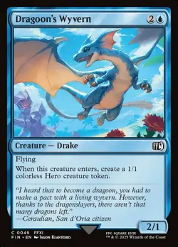 Dragoon's Wyvern - Final Fantasy #0049 MTG Magic The Gathering - Image 1