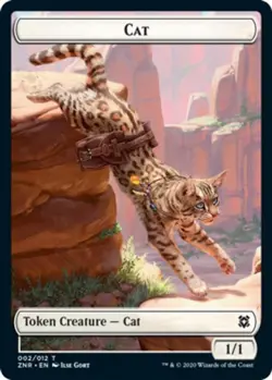 Cat Token - Zendikar Rising #002/012 MTG Magic The Gathering - Image 1
