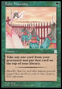 False Mourning - Portal Three Kingdoms #134/180 MTG Magic The Gathering - Image 1