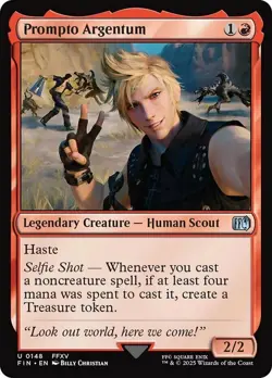 Prompto Argentum - Final Fantasy #0148 MTG Magic The Gathering - Image 1