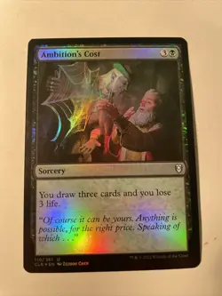 Ambition's Cost Foil - CLB 110 - NM - MTG Magic - Image 1