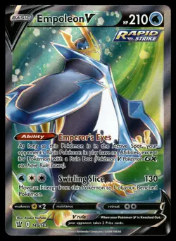 Empoleon V (Full Art) NM 145/163 SWSH05: Battle Styles Pokemon Card - Image 1