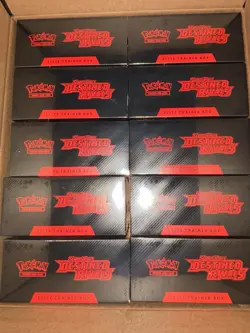Pokemon TCG: Destined Rivals ELITE TRAINER BOX CASE 10 ETB SV10 - Image 2