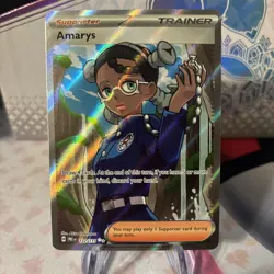 Amarys Prismatic Evolutions Ultra Rare Trainer Pokemon TCG SV 132/131 - Image 1
