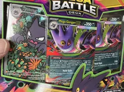 Pokemon Mega Evolution Battle Deck Gengar New Sealed In Hand 3 Exclusive Promos - Image 1