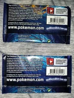 TWO!! 2016 Pokemon TCG XY Evolutions Booster Packs Charizard/Blastoise Pack Art. - Image 5