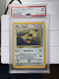 1999 POKEMON JUNGLE NO SYMBOL #8 PIDGEOT-HOLO PSA 7 - Image 1