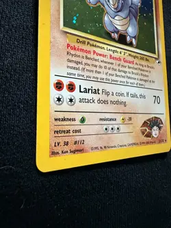 Brock's Rhydon 2/132 Unlimited Rare Holo Gym Heroes Pokemon TCG NM-LP - Image 4