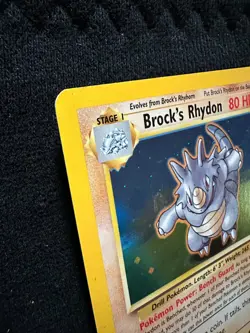 Brock's Rhydon 2/132 Unlimited Rare Holo Gym Heroes Pokemon TCG NM-LP - Image 5