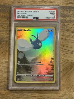 GRADED PSA 9 2023 Pokemon SWSH FA/Swablu Crown Zenith #GG27 - Image 1