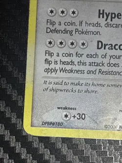 Pokemon Dragonite Legends Awakened Reverse Holo Diamond Pearl 2/146 HP - Image 5