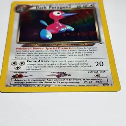 Pokemon Dark Porygon 8/105 Neo Destiny Holo LP/MP - Image 3
