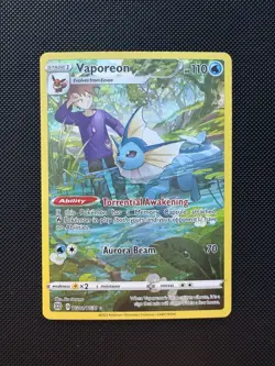 Pokemon TCG Vaporeon TG02/TG30 Brilliant Stars Trainer Gallery - Image 1