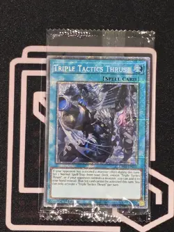 CH01-EN030 Triple Tactics Thrust Alt Art Starlight Rare 1st ed YUGIOH - Image 1