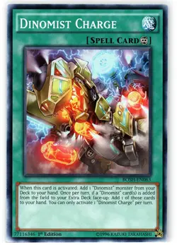 1x (NM) Dinomist Charge - BOSH-EN063 - Common - 1st Edition YuGiOh - Image 1