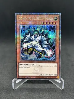 Yugioh Zaborg the Thunder Monarch RA04-EN125 Quarter Century Secret 1st Ed NM - Image 1