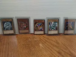 Yu-Gi-Oh Blue Eyes White Dragon First Edition 1996 Lot Of 5 - Image 1