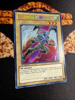 🔥YUGIOH • ELEMENTAL HERO AVIAN • SECRET RARE • LCGX-EN002 • 1st EDITION • NM🔥 - Image 4
