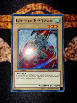 🔥YUGIOH • ELEMENTAL HERO AVIAN • SECRET RARE • LCGX-EN002 • 1st EDITION • NM🔥 - Image 5