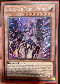Galaxy-Eyes Tachyon Primal Secret Rare 1st Ed Mint Yu-Gi-Oh! Card [MZTM-EN011] - Image 2
