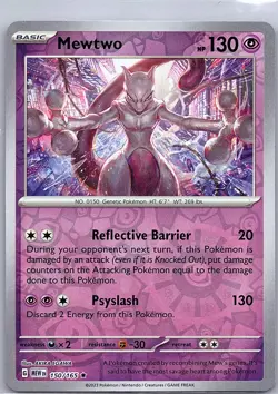 Mewtwo 150/165 Reverse Holo SV: Scarlet & Violet 151 - Pokemon Card - NM - Image 1
