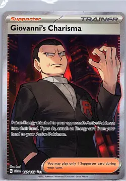 Giovanni's Charisma 197/165 SV: Scarlet & Violet 151 - Pokemon Card - NM - Image 1