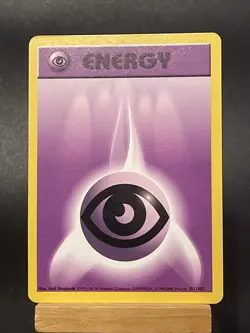 Pokemon Card Psychic Energy 101/102 Base Set 4th Print WotC Played - Image 1