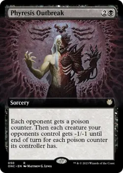 Phyresis Outbreak (Extended Art) - Light Play MTG - Image 1