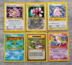 WOTC Pokemon Card Black Star Promo Lot Scizor Meowth Psyduck Mew Cleffa - Image 1