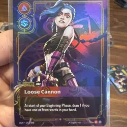 Riftbound English Jinx Legend card 251/298 PRERELEASE FOIL - Image 1