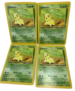 CHIKORITA 54/111 Neo Genesis Common Pokemon Card Unlimited 4 - Image 1