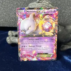 Mewtwo EX XY107 Black Star Promo Ultra Rare Holo Pokemon Card - Image 1