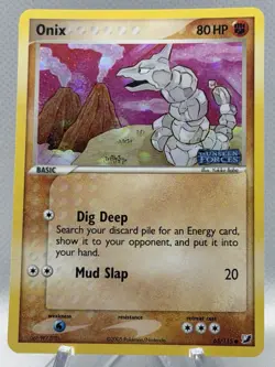 Pokemon Card Onix EX Unseen Forces Reverse Holo 65/115 - Image 3