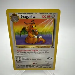 Pokemon TCG Dragonite 19/62 Fossil Non-Holo Rare Card NMT - Image 1