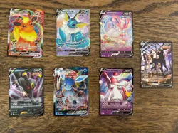 Pokemon card lot Eevee Evolutions V and Vmax - Image 1